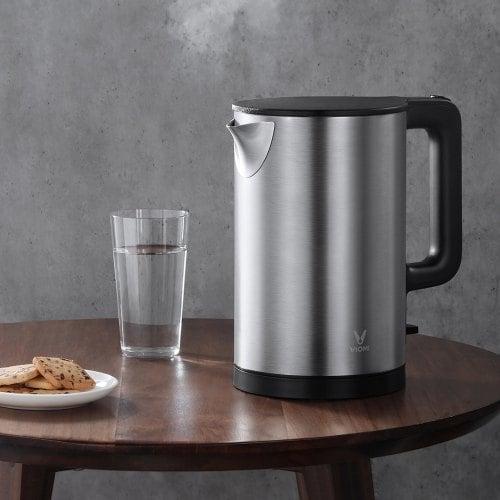 1.5L 1800W Electric Kettle Thermostat Anti-scalding Home 304 Stainless Steel Water Kettle