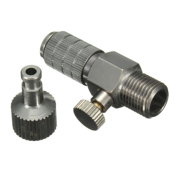 1/8 Inch Airbrush Air Hose Quick Release Adaptor With Micro Air Adjustment Connector