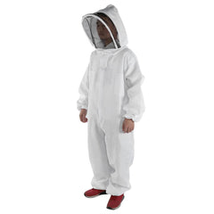 Professional Cotton Full Body Beekeeping Bee Keeping Clothing Tools Set w/ Veil Hood L/XL/XXL