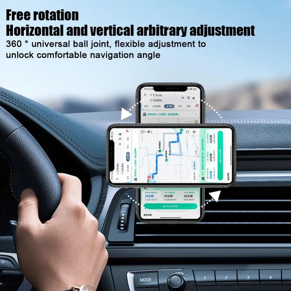 Magnet Car Phone Holder for iPhone 14 13 12 Pro Max - Vehicle Mobile Support