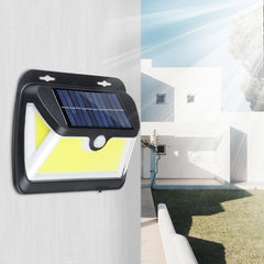 163 COB LED Solar Light Motion Sensor PIR Light Waterproof Safety Outdoor Garden Household Accessories