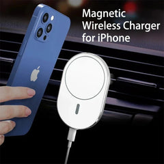 200W Magnetic Wireless Car Charger Mount for iPhone 15/14/13/12 Pro Max Mini