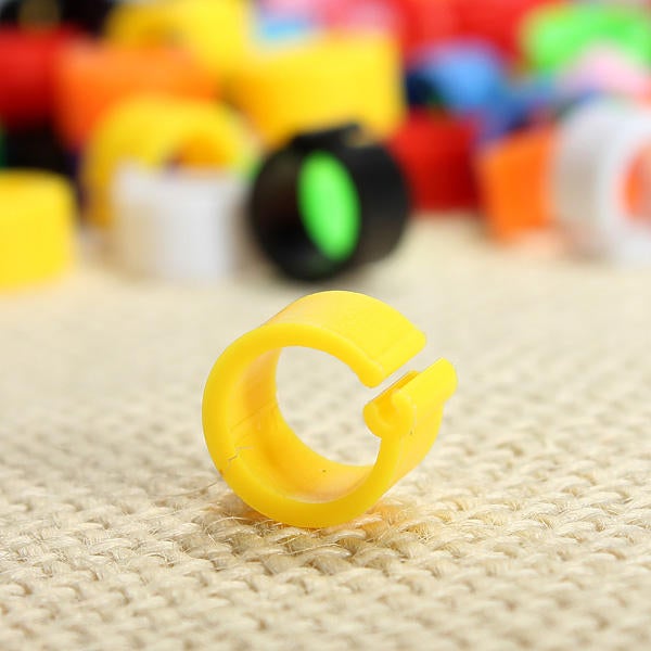 150Pcs Bird Leg Bands for Pigeon Parrot Finch Canary Hatch Poultry Pet Toys