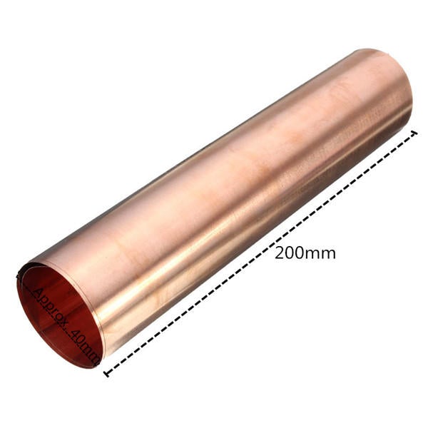 0.1x200x500mm 99.9% Pure Copper Metal Sheet Foil for Handicraft Aerospace