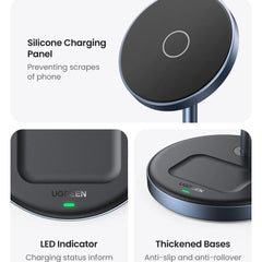 20W Magnetic Wireless Charger Stand 2-in-1 for iPhone 15/14/13 Pro Max & AirPods