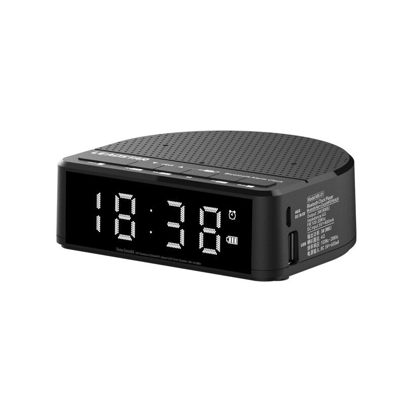 Portable Wireless bluetooth LED Clock Mini Speaker with Screen Card Computer Player Alarm Radio Speakers For Phone