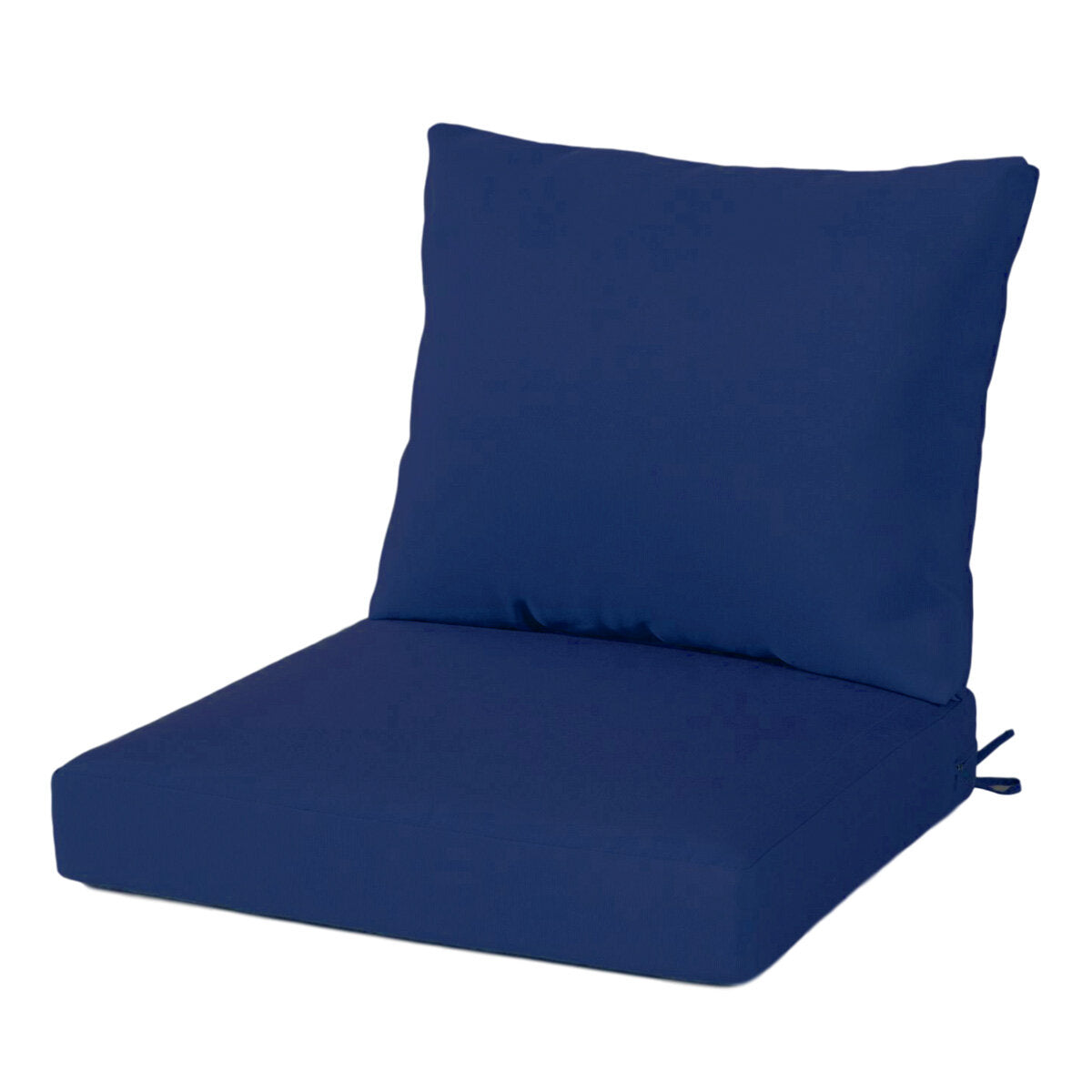 Deep Seat Cushion Set With Ties Outdoor Garden Patio High Rebound Foam Patio