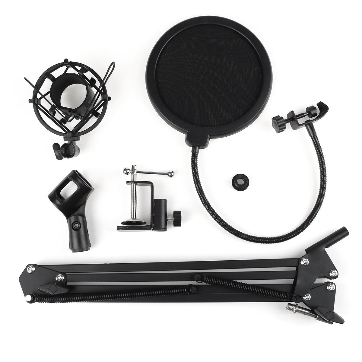 Condenser Microphone Live Studio Vocal Recording Mic Mount Boom Stand Kit