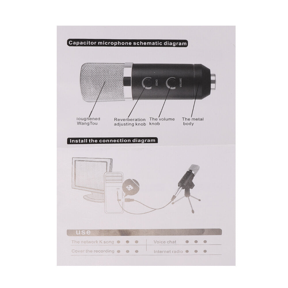 USB Condenser Microphone with Echos Changes