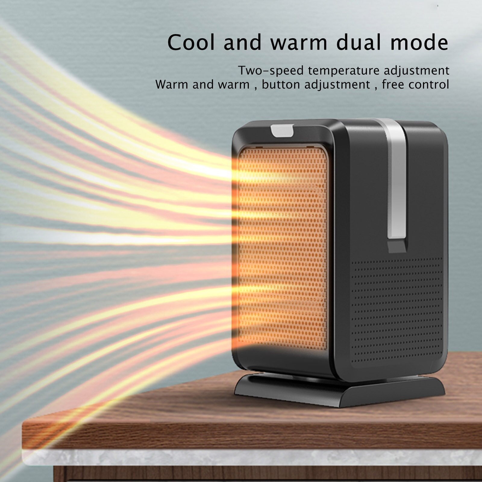 1000W Electric Indoor Heaters Portable with Fast Heating Room Heater with Heating and Cold Air Modes for Bedroom Office Indoor