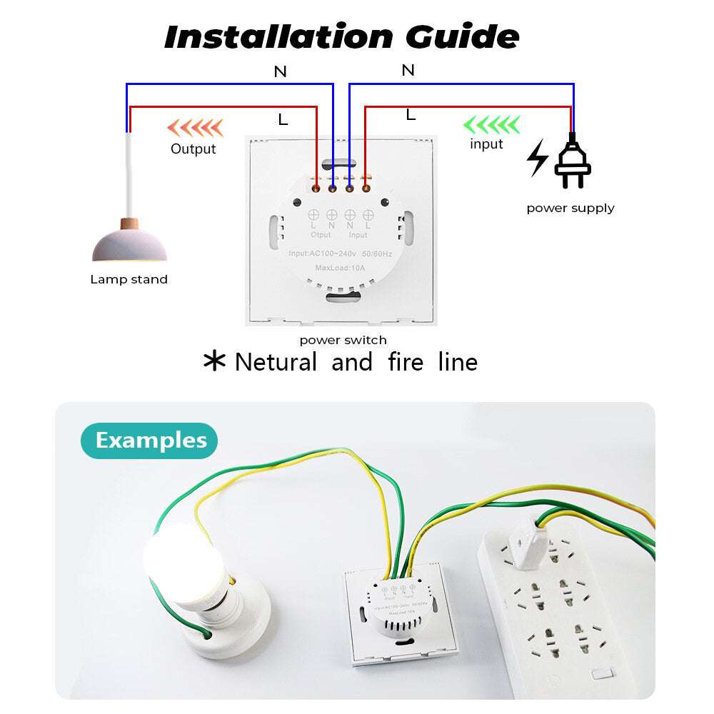Wall Infrared Sensor Switch Infrared Sensor No Need to Touch Glass Panel Light Switch