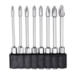 10Pcs 75mm Length Impact Phillips Screwdriver Bit High Torque Cross Screwdriver Bit S2 Strong Magnetic Screwdriver Bit
