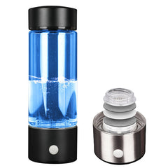 450ml Hydrogen-Rich Water Ionizer Maker Cup Generator Glass Bottle Mug USB Charging Glass Water Bottle
