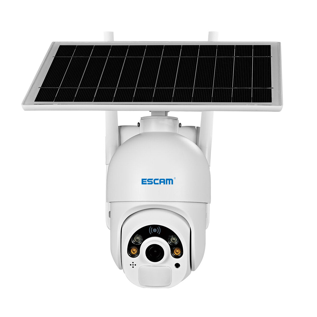 1080P Cloud Storage WIFI Battery PIR Alarm Dome IP Camera With Solar Panel Full Color Night Vision PTZ Two Way Audio IP66