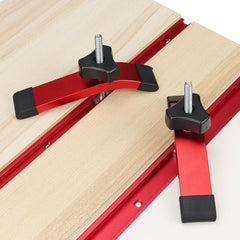 T-Track Hold Down Clamps with Bolts for Woodworking - CNC, Drill Press & Table Saw Accessories