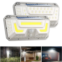 73LED Solar Lights Motion Sensor Wall Light Outdoor Waterproof Garden Yard Lamp