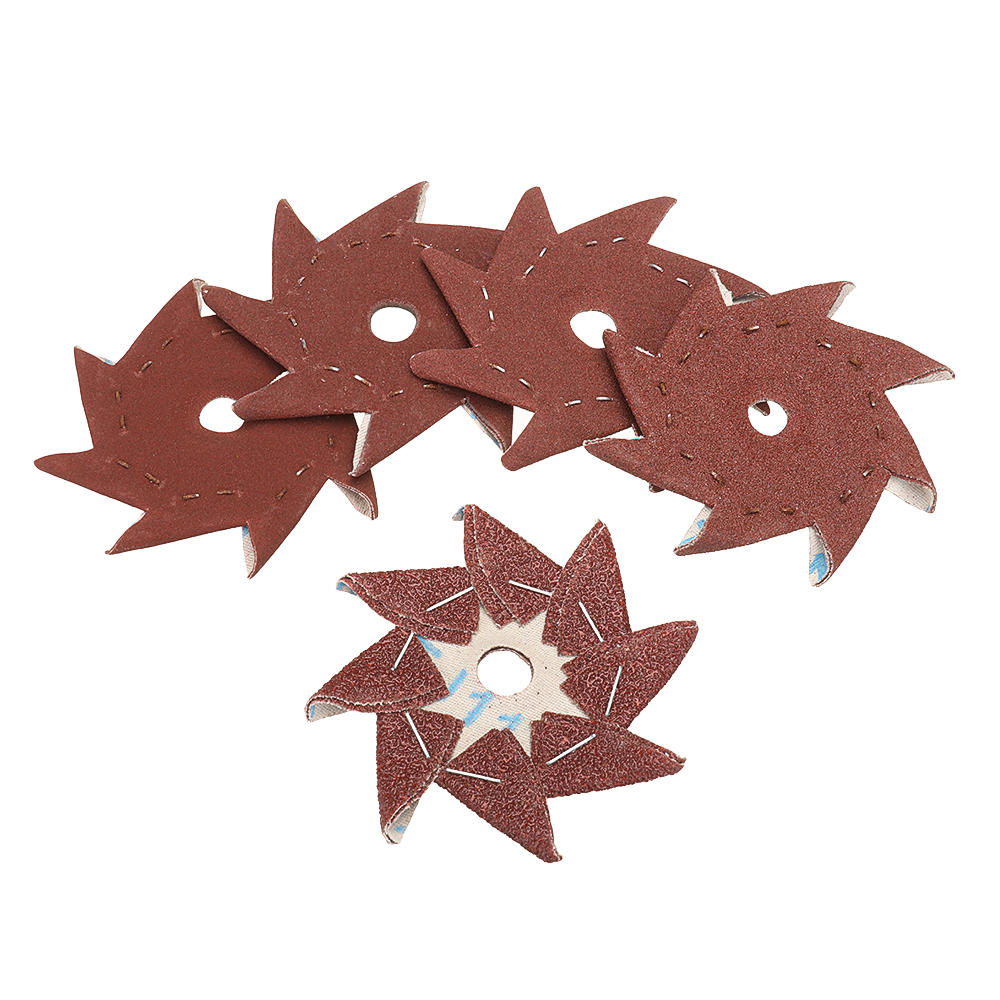 10Pcs 80/120/180/240/320 Grit Octagonal Abrasive Sandpaper Double Layer Sanding Buffing Tool