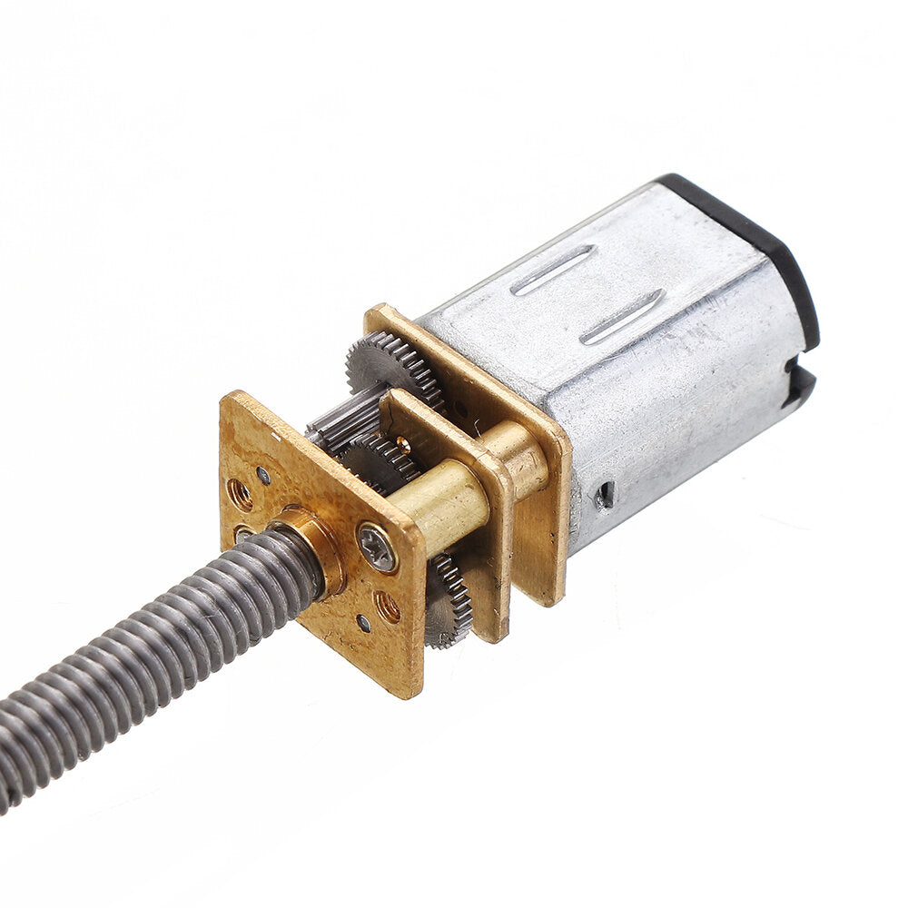 DC6V Gear Motor Extra Long thick Thread Out AxisSpeed Reduction Gear Motor With M4x100Metal Gearbox