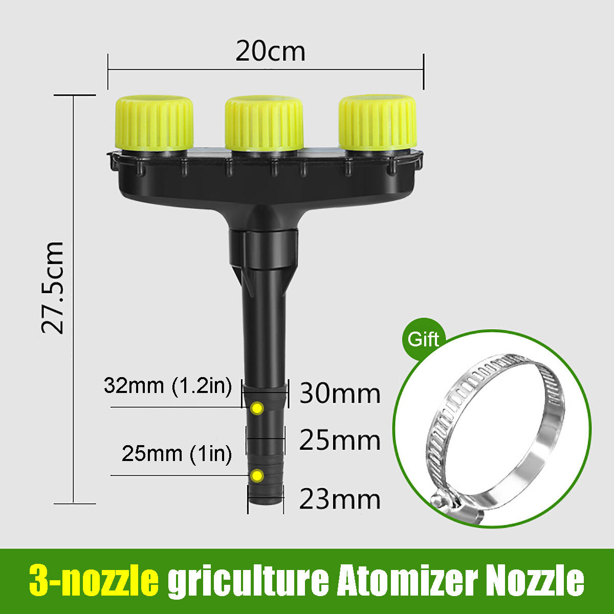 3/4/5/6 Nozzles Atomization Drip Water Sprayer Irrigation Sprinkler Kit for Agriculture Lawn Garden Patio Greenhouse