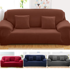 1/2/3 Seaters Elastic Sofa Cover Universal Pure Color Chair Seat Protector Couch Case Stretch Slipcover Home Office Furniture Decorations