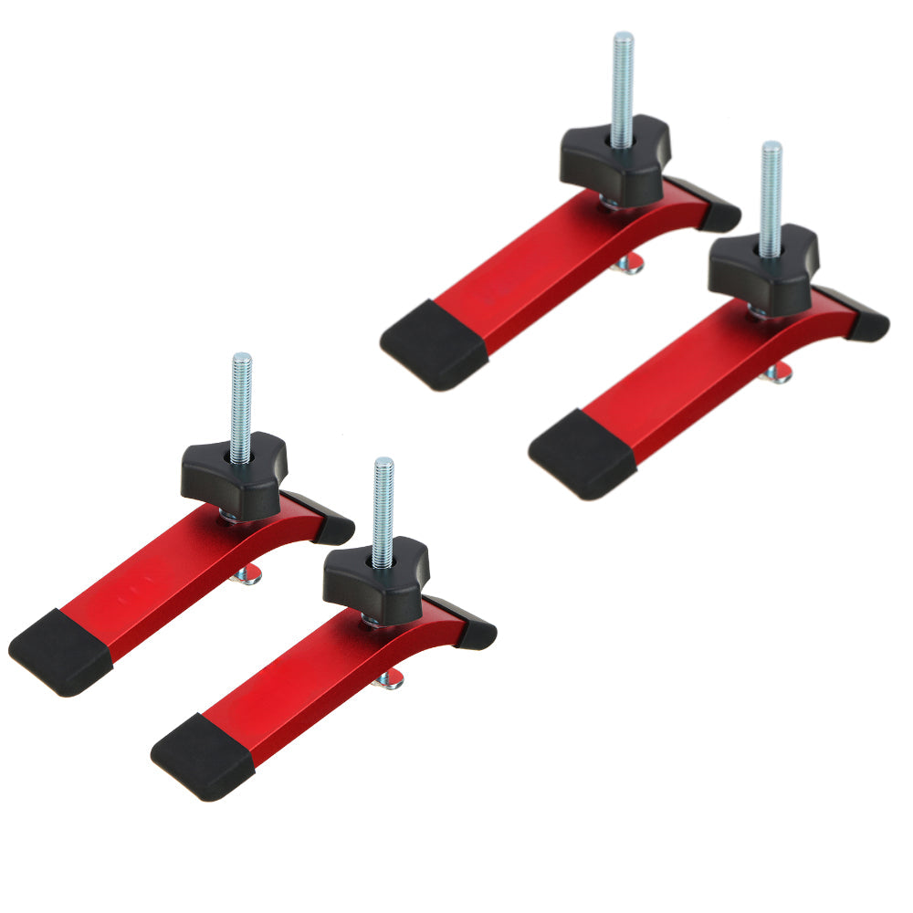 T-Track Hold Down Clamps with Bolts for Woodworking - CNC, Drill Press & Table Saw Accessories