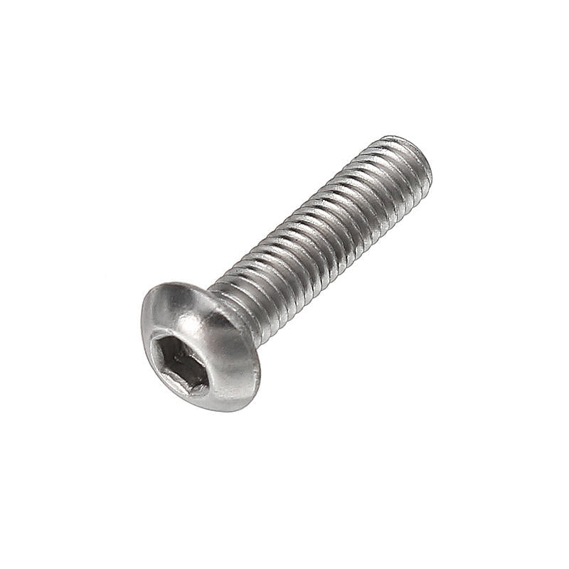 M3SH6 50Pcs M3 Stainless Steel Hex Socket Button Round Head Cap Screw Bolts 4-20mm Optional Length