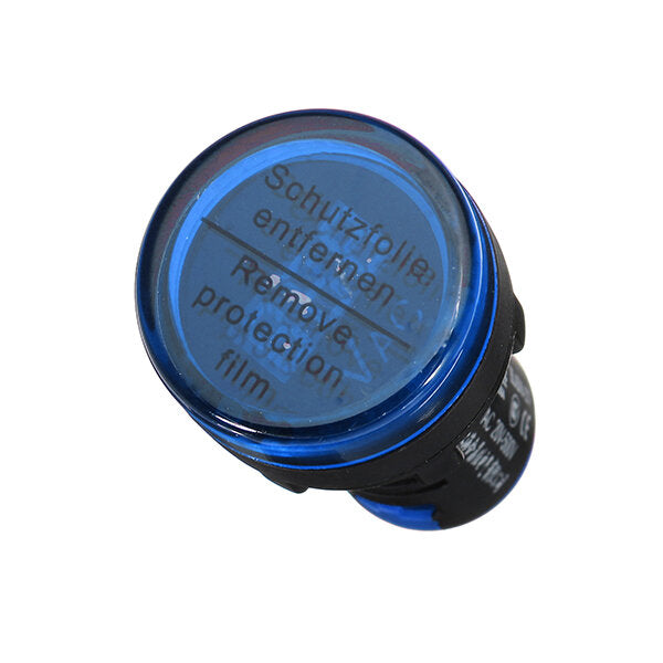 22mm AC 20-500V Digital AC Voltmeter Voltage Meter Gauge Digital Display Indicator Blue