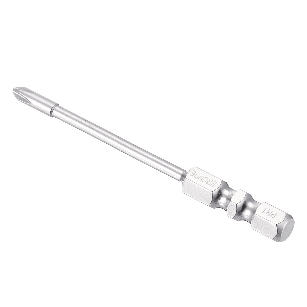 10Pcs 75mm Length Impact Phillips Screwdriver Bit High Torque Cross Screwdriver Bit S2 Strong Magnetic Screwdriver Bit