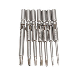 7Pcs 801 T6-T20 Torx Screwdriver Bit Set 5mm Round Shank Electric Screwdriver Bits