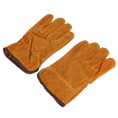 Garden Gardening Welder Gloves Men Women Thorn Proof Leather Work Gloves Yellow