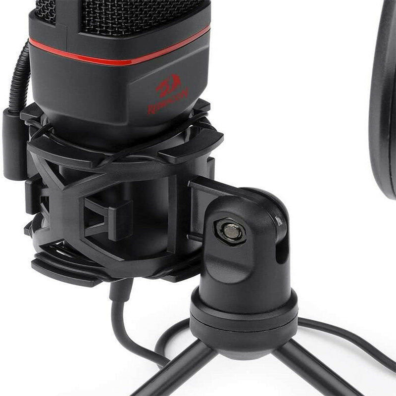 Omnidirectional Karaoke Recording Condenser Microphone Audio 3.5mm Wired Mic for PC Laptop Tablets Smartphones Live Broadcast Streaming