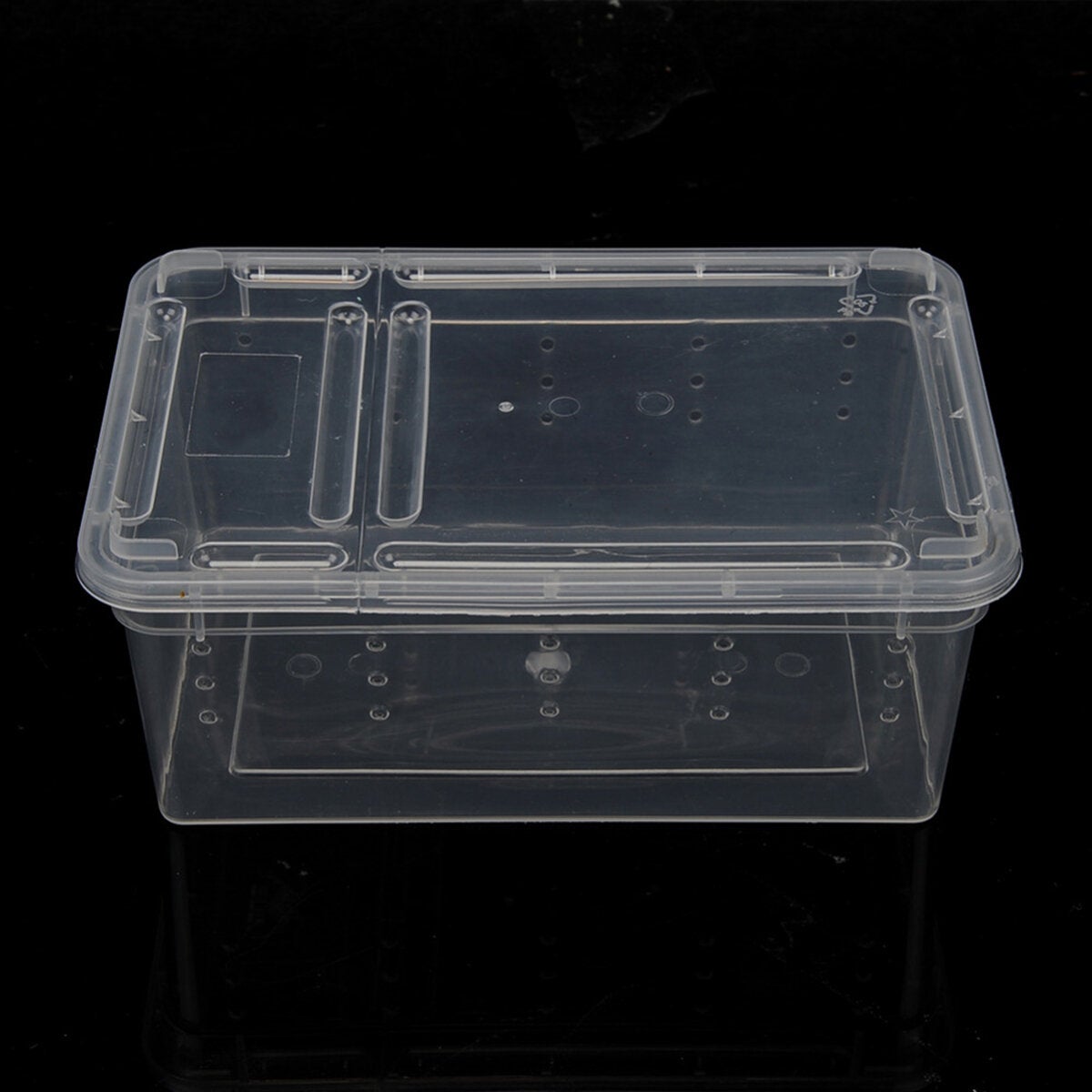 Transparent Plastic Box Insect Reptile Transport Breeding Live Food Feeding Box Parts Storage Box