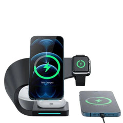 15W Magnetic Wireless Charger Stand for iPhone 14/13/12, iWatch, AirPods