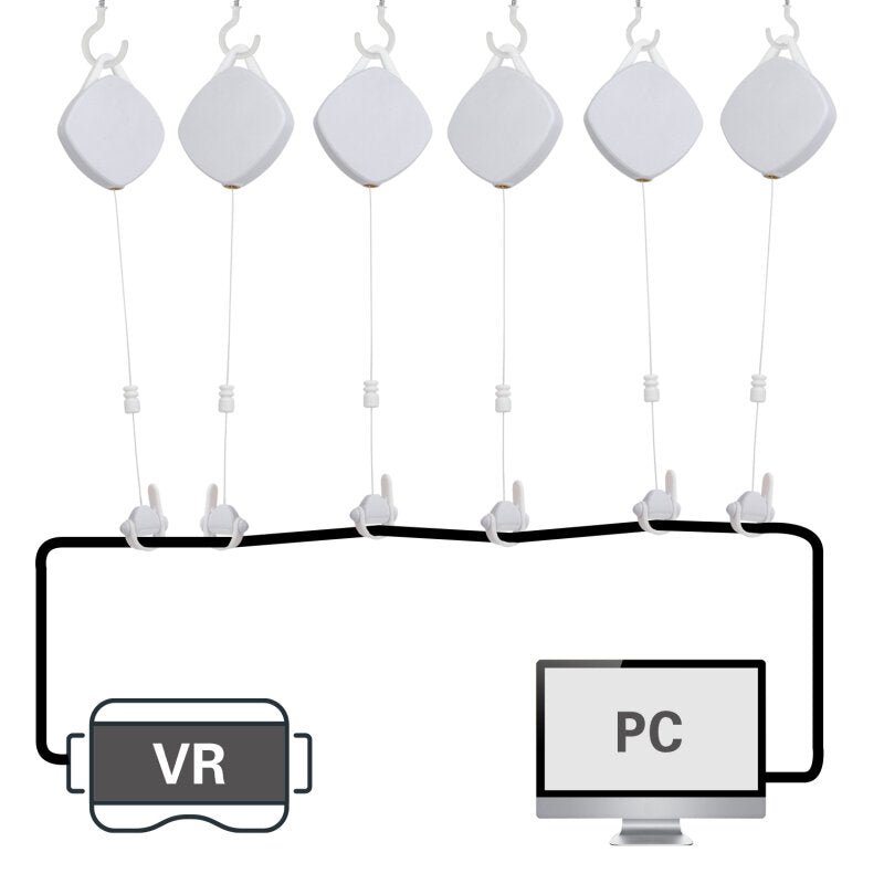 VR Cable Ceiling Pulley System Retractable Management for HTC for Oculus Rift S Rift Link for VR Cable