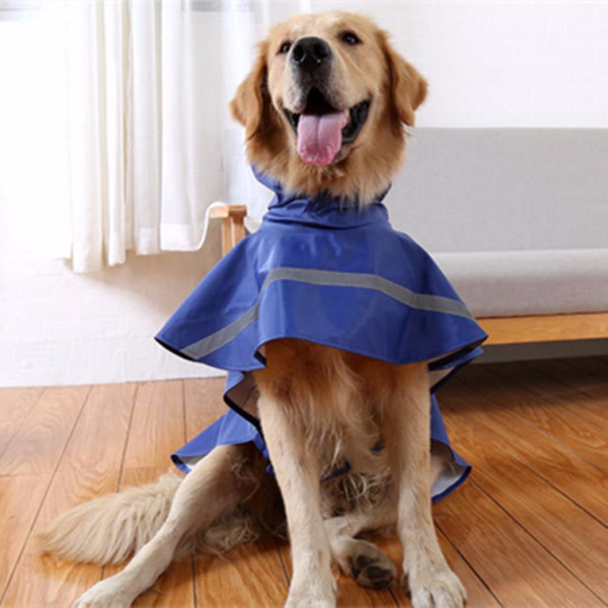 Pet Rain Coat Transparent Raincoat Outdoor Jacket Dog Puppy Clothes Waterproof