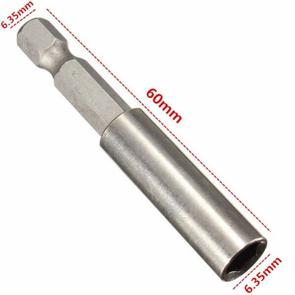 1/4 Inch Hex Shank Magnetic Bit Holder Screwdriver Bit Extension Tip Bar 60mm/100mm/150mm