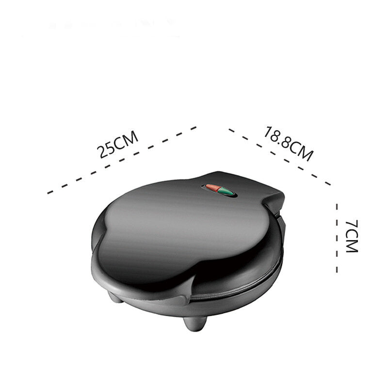 Electric Baking Pan 1200W Non-Stick Waffles Crepe Maker Crispy Egg Ice Cream Reel Machine