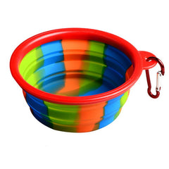 Folding Silicone Pet Bowl Portable Dog Food Drinking Water Feeding Supplies Outdoor Bowl