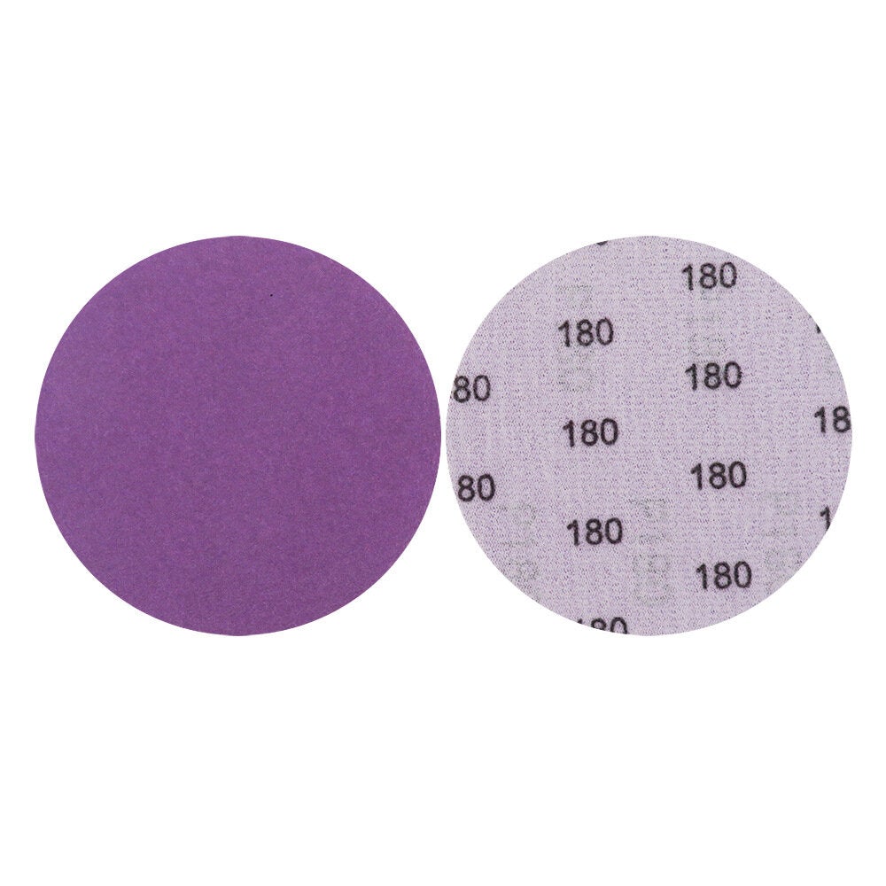 100pcs 4 Inch 100mm 80-3000 Grit Purple Sanding Disc Waterproof Hook Loop Sandpaper for Metal Wood Car Furniture Polishing