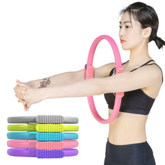 38CM Dual Grip Pilates Ring Circle Body Shaping Sport Fitness Exercise Yoga Kit Set
