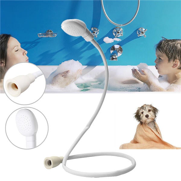 1.2m Dog Shower Head Spray Drains Strainer Pet Bath Hose Sink Washing Hair Pet Hairdresser Shower