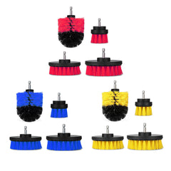 4pcs 2/3.5/4/5 Inch Drill Brush Kit Tub Cleaner Scrubber Cleaning Brushes Yellow/Red/Blue