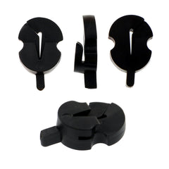 8Pcs Black Violin Rubber Silencer Violin Mute Violin Mute Silencer