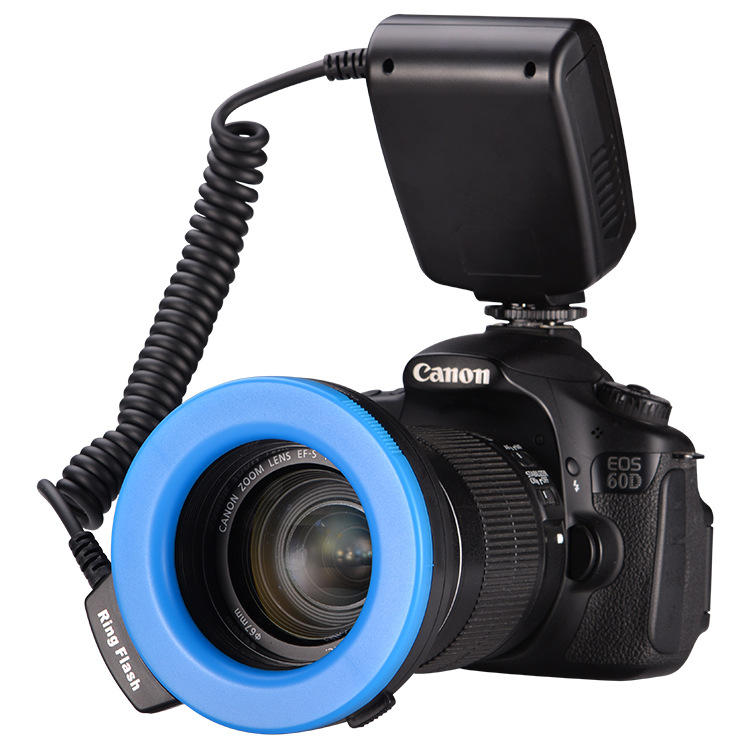 Macro LED 3000-15000K Ring Flash Light with 8 Adapter Ring 48pcs