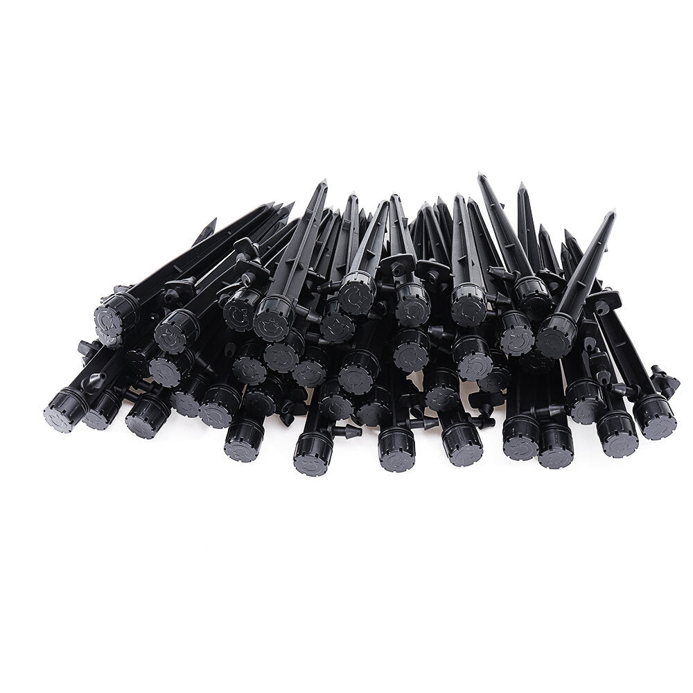 50Pcs 8 Holes Drip Emitters Perfect for 4mm / 7mm Tube Adjustable 360 Degree Water Flow Drip Irrigation System for Watering System