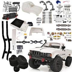 1/16 2.4G 4WD DIY RC Car Vehicles Kit Full Scale Climbing Rock Crawler without Electronic Parts