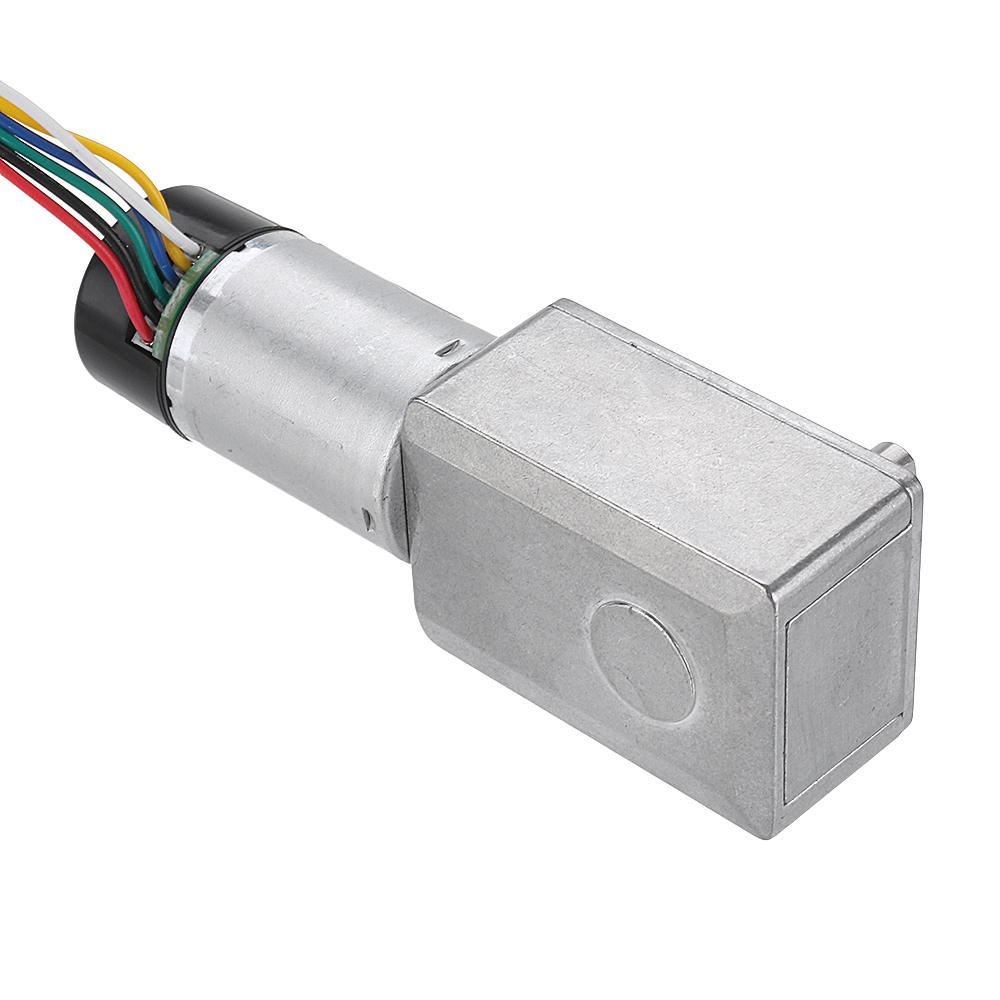 DC 12V 10/30/90/150RPM Motor Reduction Gear Turbine Worm Self-locking Encoder Signal Feedback Motor