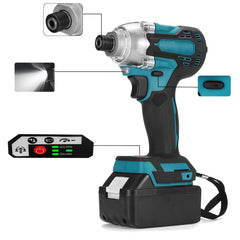 350N.M 18V Brushless Cordless Electric Impact Wrench Driver Screwdriver Power Tools W/ None/1/2 Battery For Makita