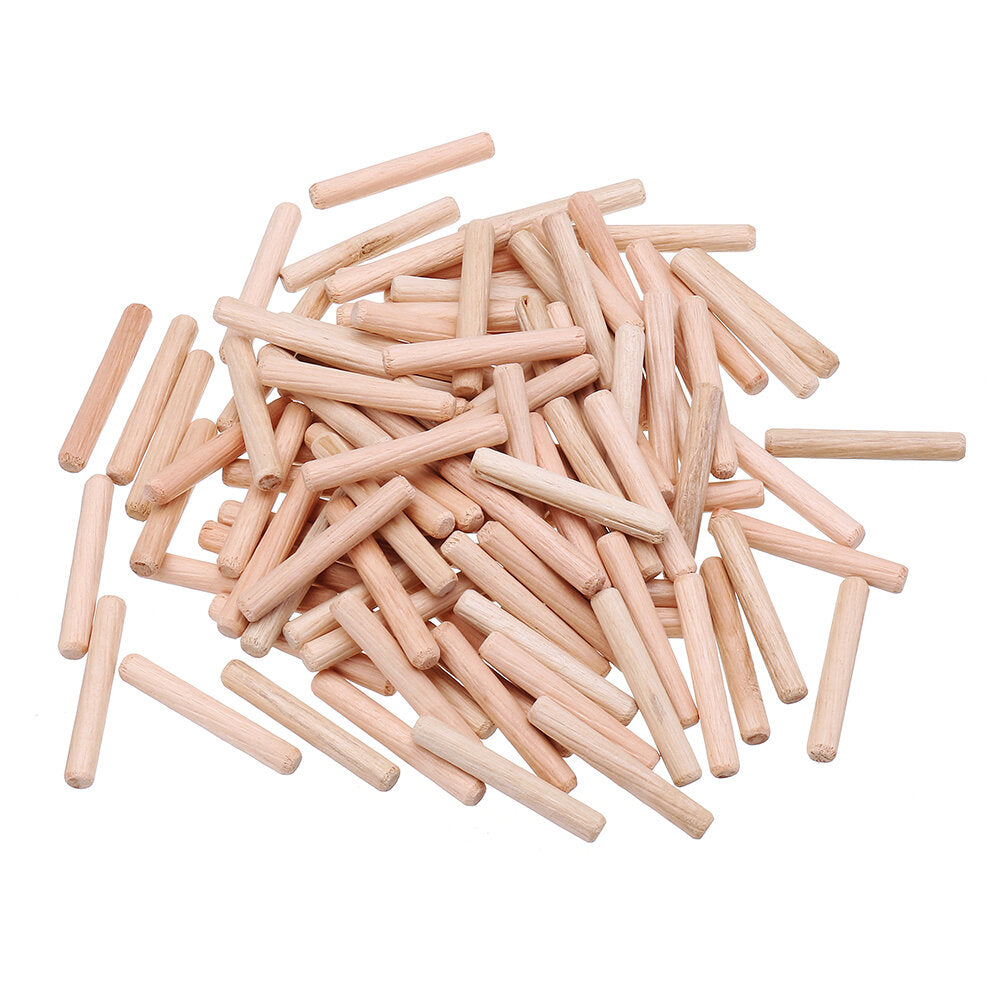 100pcs 6/8/10mm Round Wood Tenon Wooden Dowel for Woodworking