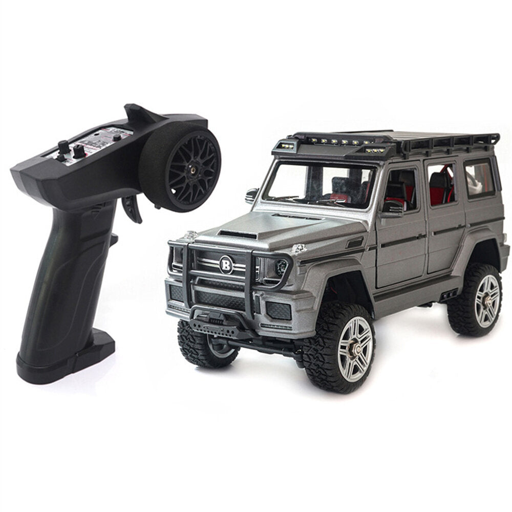 RTR 1/24 2.4G 4WD RC Car Mini Crawler LED Light Alloy Shell Off-Road Truck Vehicle Models